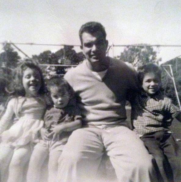 After they were married, George Gullicksen and Carmen Dominguez had four children. From left, Christina "Tina" Gullickson, Otto Gullickson, George Gullicksen, and Steven Gullickson.
